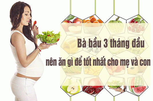 Chế độ dinh dưỡng cho mẹ bầu 3 tháng đầu thai kỳ